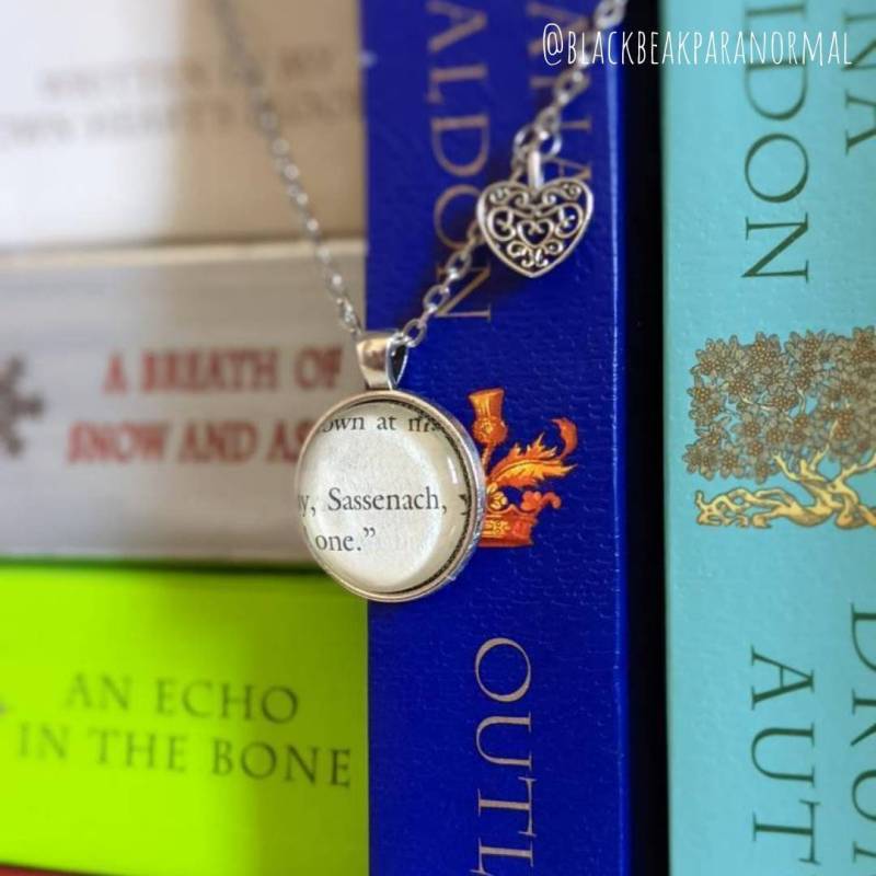 Sassenach Buchseite Halskette von ErinCaseyCrafts