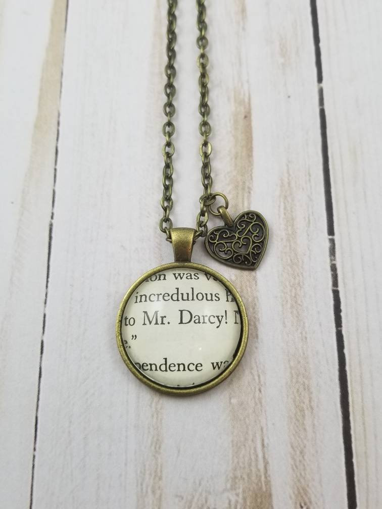 stolz Und Vorurteil Buch Seite Anhänger - Mehrere Zitate von ErinCaseyCrafts