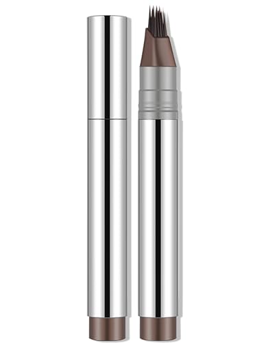 Erinde Braun Microblading Augenbrauenstift, Langanhaltend, Wasserfest und Wischfest Eyebrow Pencil, Natürliche und Definierte Augenbrauen, mit Mikroverzweigtem Applikator #02 von Erinde