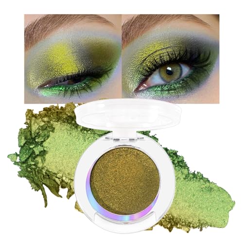 Erinde Gold Lidsachtten Palette Chamäleon, Glitter Metallic Eyeshadow Paltte, Wasserdicht Highly Pigmented Lidschattenpalette, Glitzer Augen Makeup von Erinde