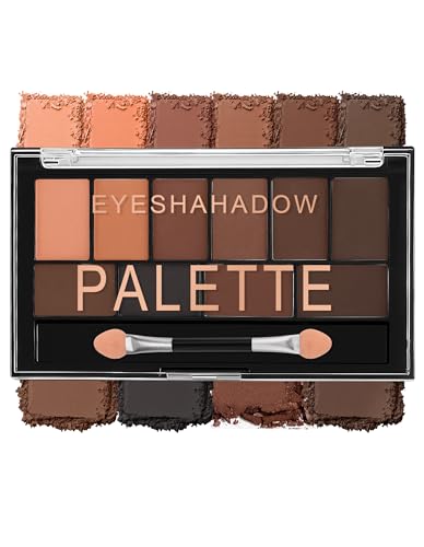Erinde 10 Farben Lidschattenpalette, Matt und Schimmernde Eyeshadow Palette, Hochpigmentiert & Langanhaltend, Mit Lidschattenpinsel, Leicht Zu Verblenden, Augen Make-Up Palette #04 von Erinde