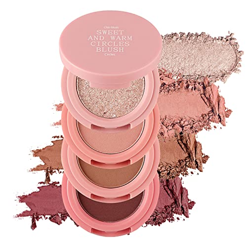 Erinde 4 Farben Lidschatten Palette, Matte Shimmer Quartett, hochpigmentiert, lang anhaltend, Ultra-Blendable, reiche Farben mit samtiger Textur Augen Make-up Palette mit Spiegel, ideal für Reisen M02 von Erinde