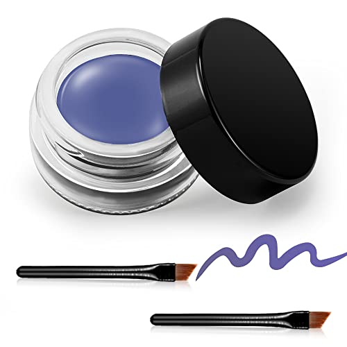 Erinde Black Gel Eyeliner Waterproof Long Lasting Cream Eyeliner Gel High Intensity Pigments Smudge-proof Eyeliner Makeup Waterproof Eyeliner 11#Taro Purple von Erinde