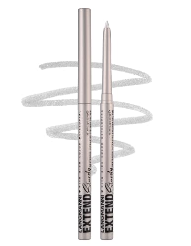 Erinde Silber Eyeliner Wasserfest, Long Lasting & Waterproof Eye Liner Pen, Matt Silver Drehstift Kajalstift, Creamy Llidstrich Stift von Erinde