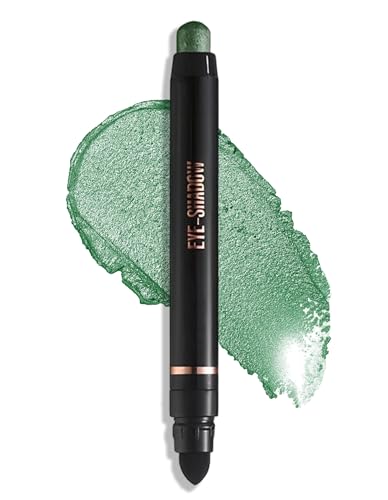 Erinde Grün Lidschatten Stift, Glitzer Creme Eyeshadow Stick, Langanhaltend & Wasserfest Lidschattenstift, Hochpigment Metallic Shimmer Augen Makeup Pen #10 von Erinde
