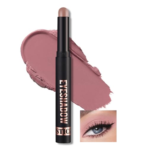 Erinde Cream Lidschatten Stift, Matt Metallic Lidschattenstift, Schimmer Eyeshadow Crayon Stick, Wasserfest Perlglanz Eyeliner Pencil, Long Lasting Eye Makeup Highlighter Stick von Erinde