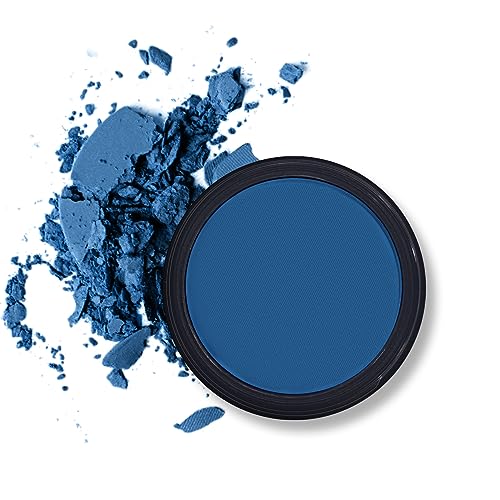 Erinde Single Dark Blue Lidschatten Palette, Nudetöne Marine Blau Matte Eyeshadow Palette, Wasserfest Pressed Powder Lidschattenpalette, High Pigmented & Long Lasting Basic Shade Eye Makeup von Erinde