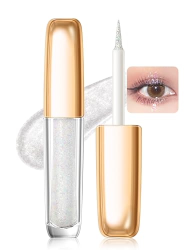 Erinde Glitter Liquid Lidschatten, Mit Feinem Glitzer, 2 in 1 Flüssiger Eyeshadow & Eyeliner, Langanhaltend & Wasserfest, Schnelltrocknend und Wischfest, Vegan & Tierversuchsfrei, Für Jeden Anlass #03 von Erinde