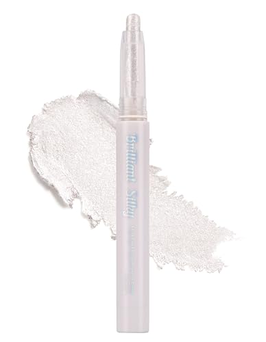 Erinde Glitzer Eyeshadow Stick, Langanhaltend Lidschattenstift, Cremige Textur, Hohe Deckkraft, Leicht zu Verblenden, Schimmernder Perlenglanz für Eyeliner & Highlight Effekte #04 von Erinde