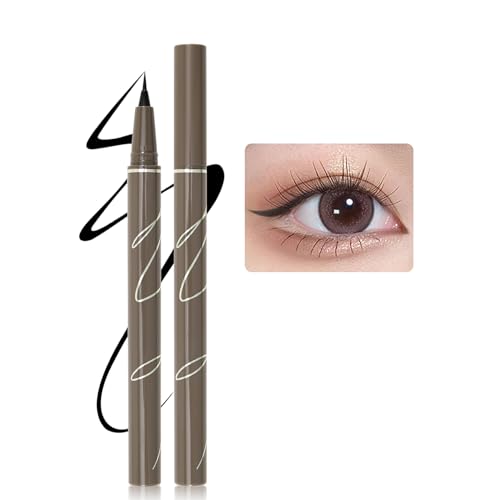 Erinde Black Liquid Eyeliner - High Precision, Flüssiger Schwarz Ink Eyelinerstift, Professional Wasserfest Eyeliner Pen, Langanhaltend Eye Liner Stift, Schnelltrocknende Koreanisch Augen Makeup von Erinde