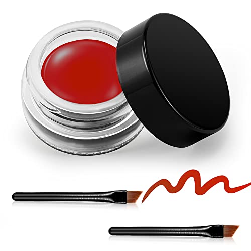 Erinde Rot Gel-Eyeliner, wasserfestes, langanhaltendes Creme-Eyeliner-Gel, hochintensive Pigmente, wischfestes Eyeliner-Make-up, wasserfester Eyeliner mit 12# Red Erinde Rot Gel-Eyeliner, wasserfestes, langanhaltendes Creme-Eyeliner-Gel, hochintensive Pigmente, wischfestes Eyeliner-Make-up, wasserfester Eyeliner mit 12# Red von Erinde