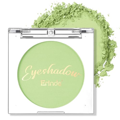 Erinde Single Green Lidschatten Palette, Nudetöne Grüner Matte Eyeshadow Palette, Wasserfest Pressed Powder Lidschattenpalette, High Pigmented & Long Lasting Basic Shade Eye Makeup Erinde Single Green Lidschatten Palette, Nudetöne Grüner Matte Eyeshadow Palette, Wasserfest Pressed Powder Lidschattenpalette, High Pigmented & Long Lasting Basic Shade Eye Makeup von Erinde