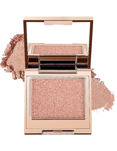 Erinde Single Glitzer Lidschatten, Hochpigmentiert und Langanhaltend Eyeshadow, Weiche Textur Make-up Palette, Metallisch und Perlenglanz, für jeden Anlass geeignet, 3.5g #01 von Erinde