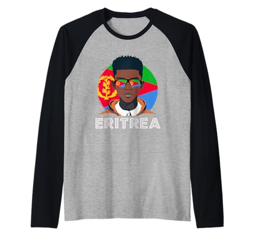 Herren Eritrea, Eritreische Flagge, Eritrea Boy, African Boy, Eritrean Raglan von Eritrea Flag Gifts for Eritrean Teens & Boys