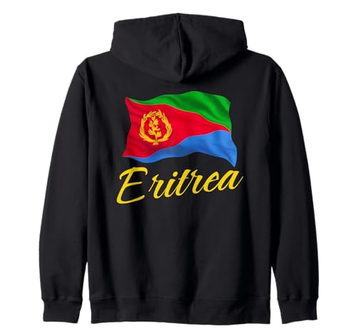 Eritreische Flagge von Eritrea, patriotische afrikanische Männer, Frauen, Kinder Kapuzenjacke von Eritrean Flag Heritage Clothing & Gifts