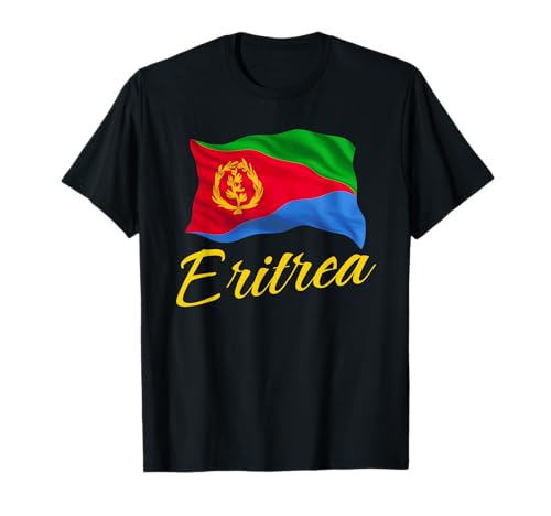 Eritreische Flagge von Eritrea, patriotische afrikanische Männer, Frauen, Kinder T-Shirt von Eritrean Flag Heritage Clothing & Gifts