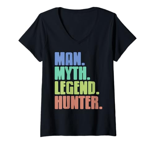 Damen Epischer Jäger Humor für legendäre Männer T-Shirt mit V-Ausschnitt Damen Epischer Jäger Humor für legendäre Männer T-Shirt mit V-Ausschnitt von Erlebnishunters Stil für echte Naturfreunde