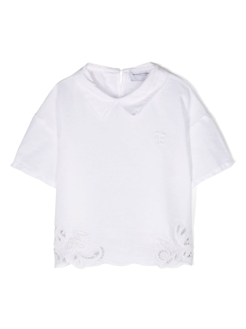 Ermanno Scervino Junior Poloshirt mit Logo-Stickerei - Weiß von Ermanno Scervino Junior