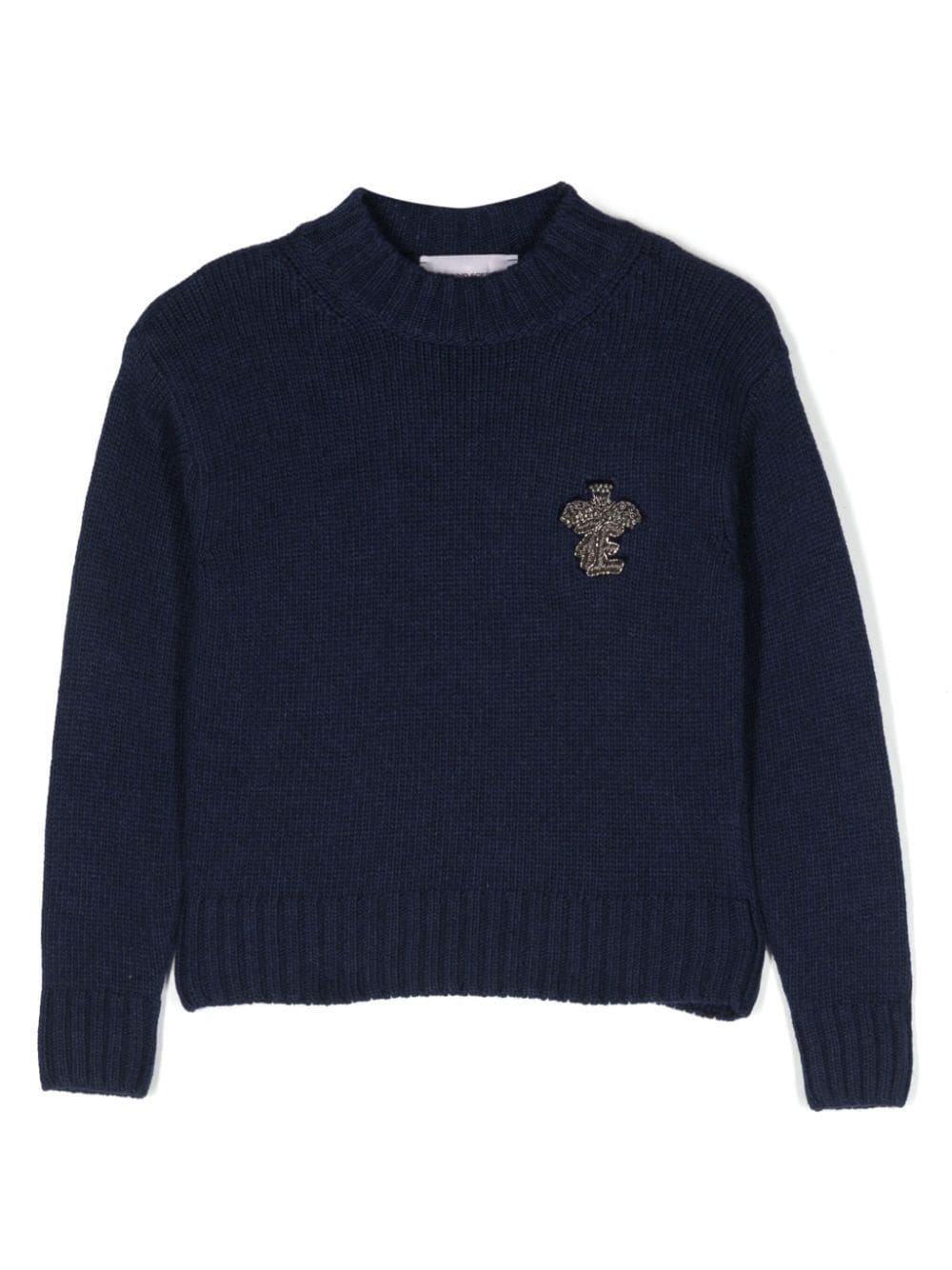 Ermanno Scervino Junior Pullover mit rundem Ausschnitt - Blau von Ermanno Scervino Junior