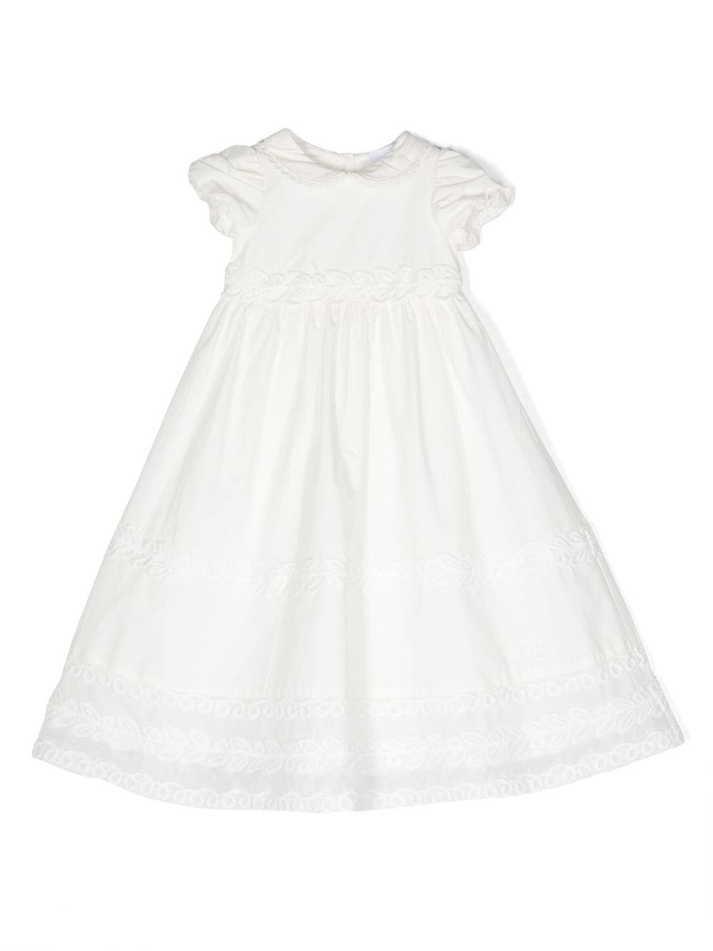 Ermanno Scervino Junior Ausgestelltes Kleid mit Stickerei - Weiß von Ermanno Scervino Junior