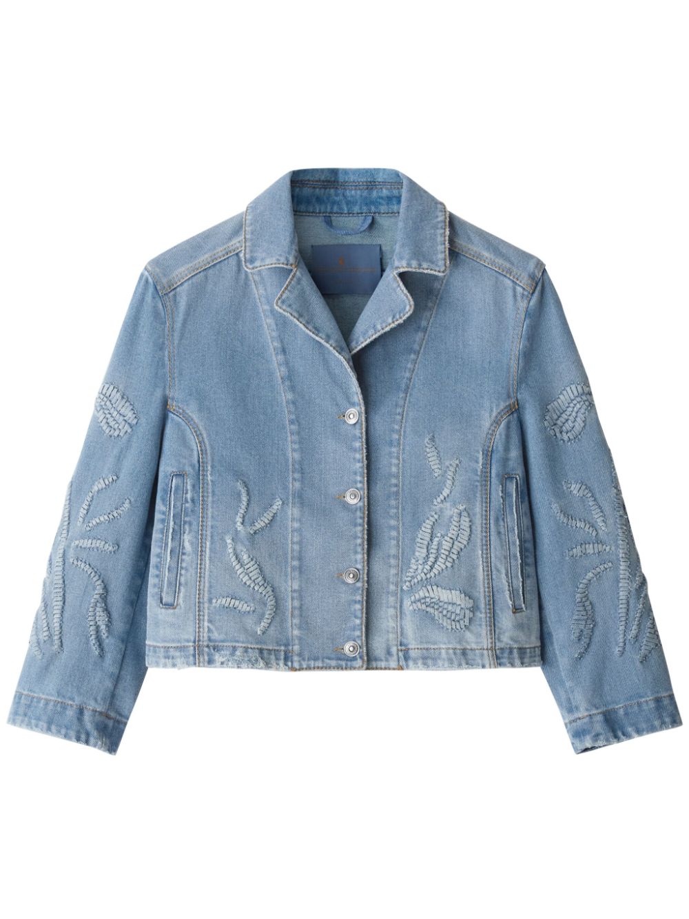 Ermanno Scervino Bestickte Jeansjacke - Blau von Ermanno Scervino