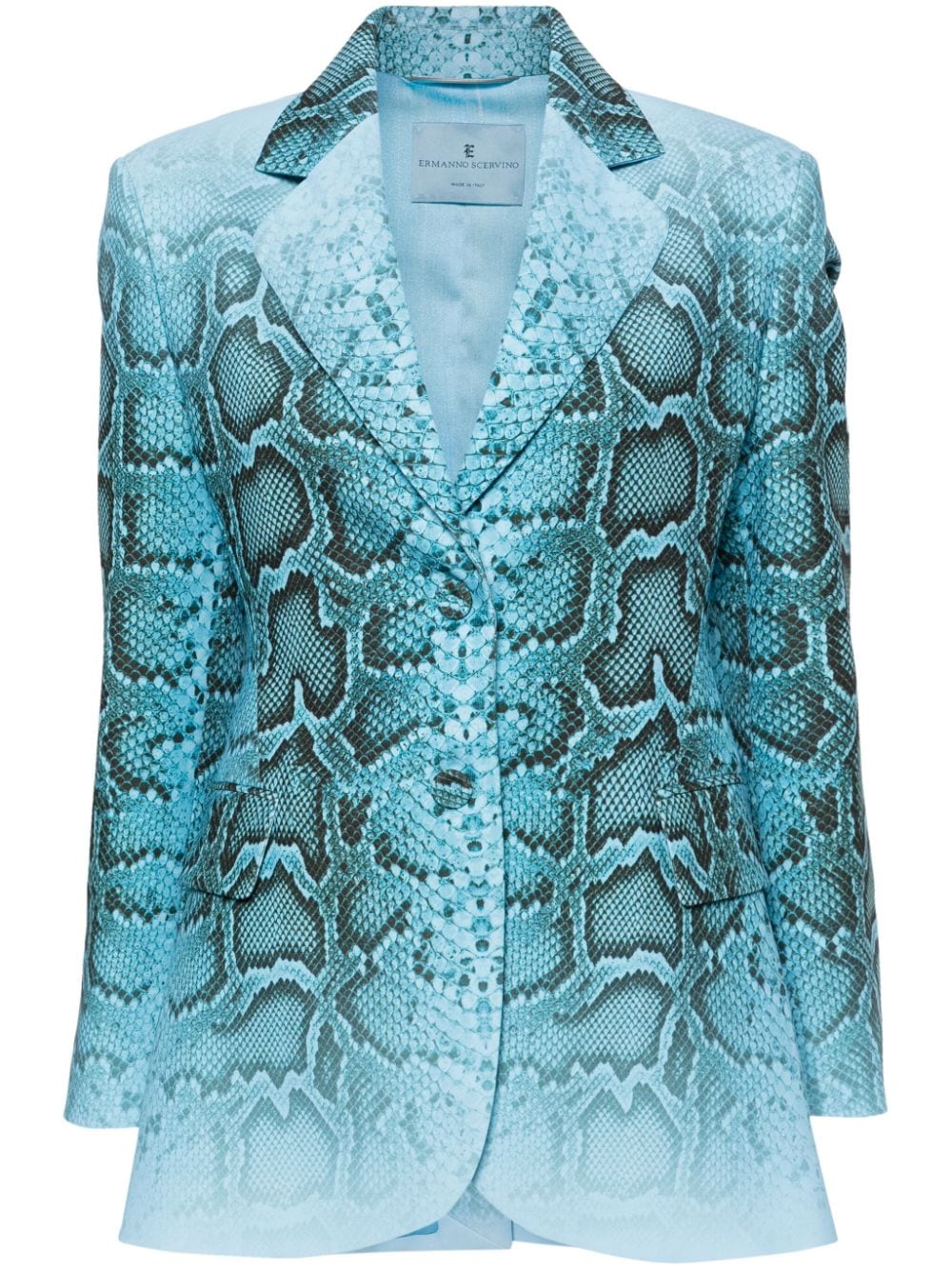 Ermanno Scervino Blazer mit Print - Blau von Ermanno Scervino