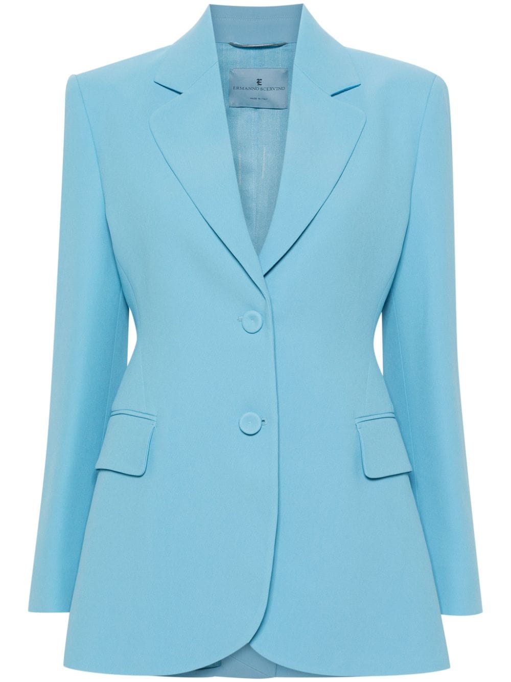 Ermanno Scervino Einreihiger Blazer aus Krepp - Blau von Ermanno Scervino