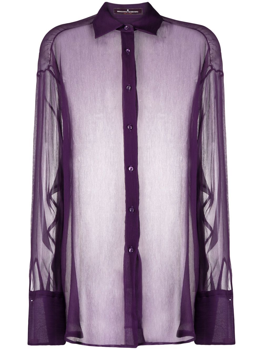 Ermanno Scervino Seidenbluse mit Sheer-Effekt - Violett von Ermanno Scervino