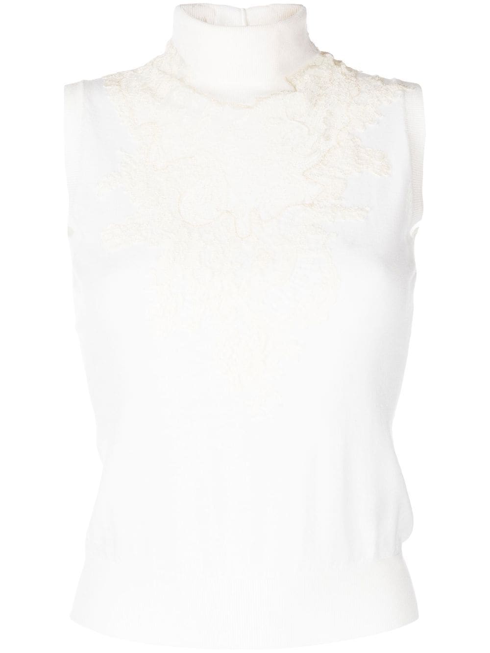 Ermanno Scervino Top mit Rollkragen - Weiß von Ermanno Scervino