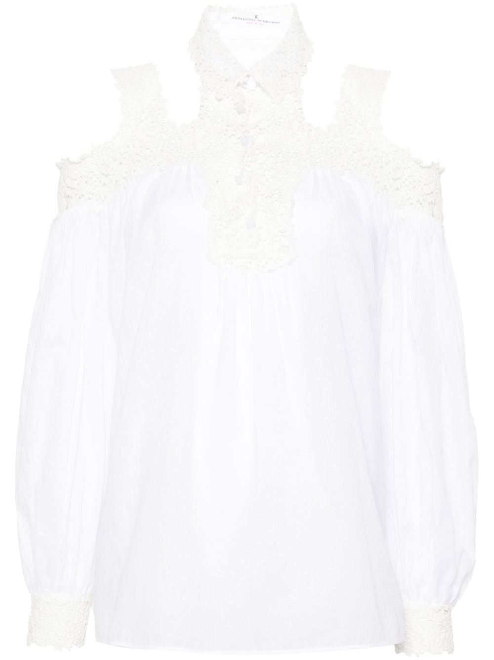 Ermanno Scervino Bluse mit Blumenstickerei - Weiß von Ermanno Scervino