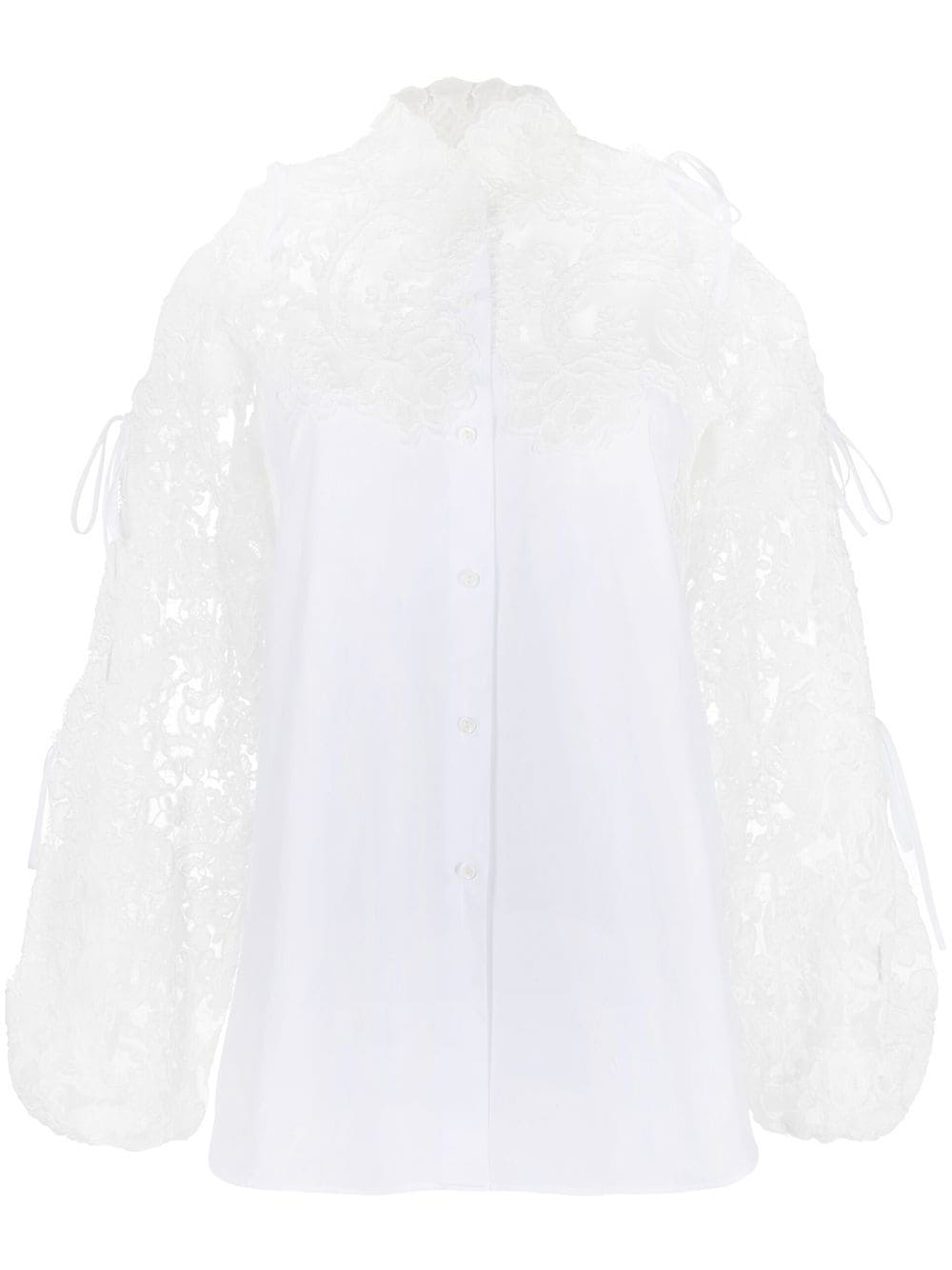 Ermanno Scervino Bluse mit Einsätzen - Weiß von Ermanno Scervino