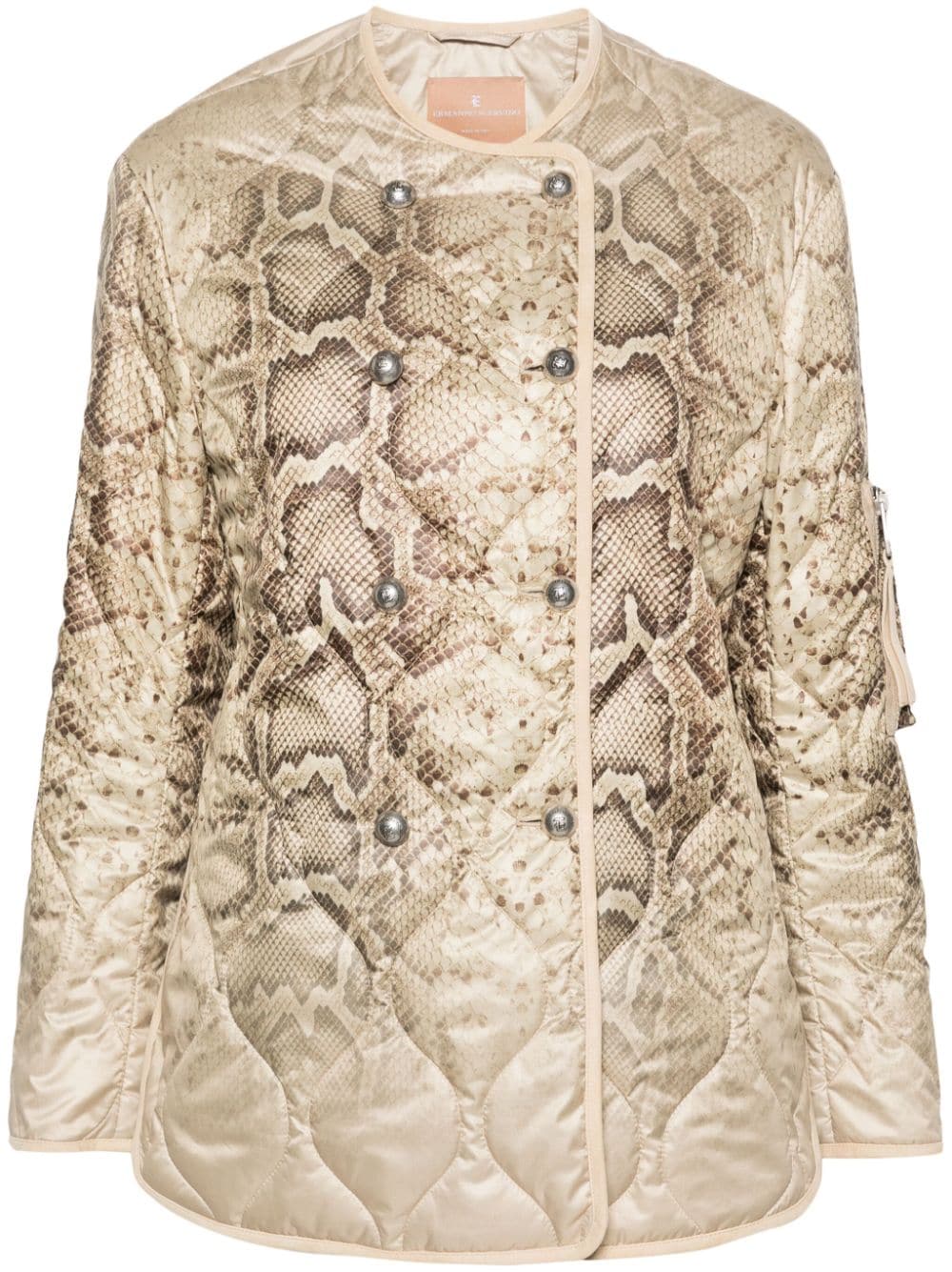 Ermanno Scervino Jacke mit Print - Nude von Ermanno Scervino