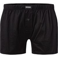 Ermenegildo Zegna Herren Boxershorts schwarz Baumwolle unifarben von Ermenegildo Zegna