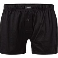 Ermenegildo Zegna Herren Boxershorts schwarz Baumwolle unifarben von Ermenegildo Zegna