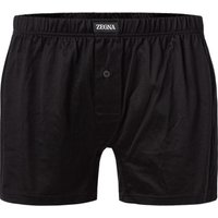 Ermenegildo Zegna Herren Boxershorts schwarz Baumwolle unifarben von Ermenegildo Zegna