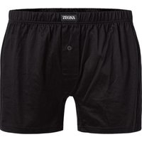 Ermenegildo Zegna Herren Boxershorts Schwarz Baumwolle unifarben von Ermenegildo Zegna