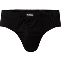 Ermenegildo Zegna Herren Slip schwarz Baumwolle unifarben von Ermenegildo Zegna