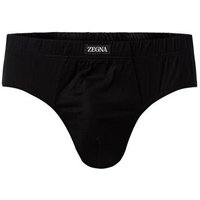 Ermenegildo Zegna Herren Slip schwarz Baumwolle unifarben von Ermenegildo Zegna