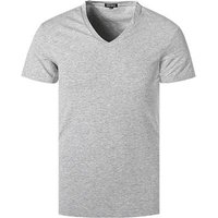 Ermenegildo Zegna Herren T-Shirt grau Baumwolle unifarben von Ermenegildo Zegna