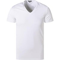 Ermenegildo Zegna Herren T-Shirt weiß Baumwolle unifarben von Ermenegildo Zegna