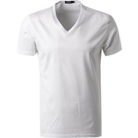 Ermenegildo Zegna Herren T-Shirt weiß Baumwolle unifarben von Ermenegildo Zegna