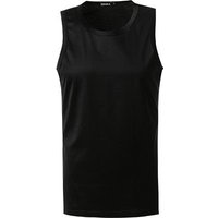 Ermenegildo Zegna Herren Tanktop schwarz Baumwolle unifarben von Ermenegildo Zegna