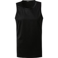 Ermenegildo Zegna Herren Tanktop schwarz Baumwolle unifarben von Ermenegildo Zegna