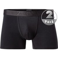 Ermenegildo Zegna Herren Trunks schwarz Baumwolle unifarben von Ermenegildo Zegna