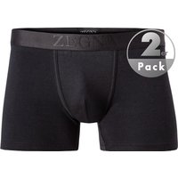 Ermenegildo Zegna Herren Trunks Schwarz Baumwolle unifarben von Ermenegildo Zegna