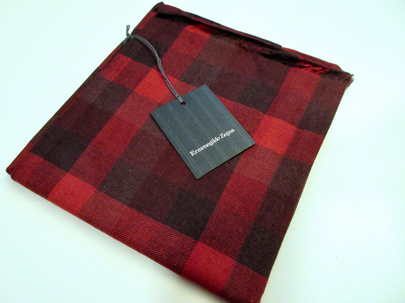 Ermenegildo Zegna Kaschmirschal Ermenegildo Zegna Herren Schal Kaschmir/Seide Rot kariert Z2G62 von Ermenegildo Zegna