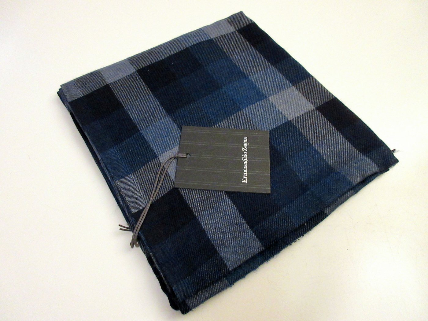 Ermenegildo Zegna Kaschmirschal Ermenegildo Zegna Herren Schal Kaschmir/Seide blau kariert Z2G65 von Ermenegildo Zegna