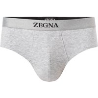 Ermenegildo Zegna Herren Slip grau Baumwolle unifarben von Ermenegildo Zegna