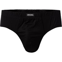 Ermenegildo Zegna Herren Slip schwarz Reine Baumwolle unifarben von Ermenegildo Zegna