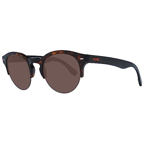 Ermenegildo Zegna Unisex-Erwachsene ZC0008 52J 50 Sonnenbrille, Braun (Avana Scura/Roviex) von Ermenegildo Zegna